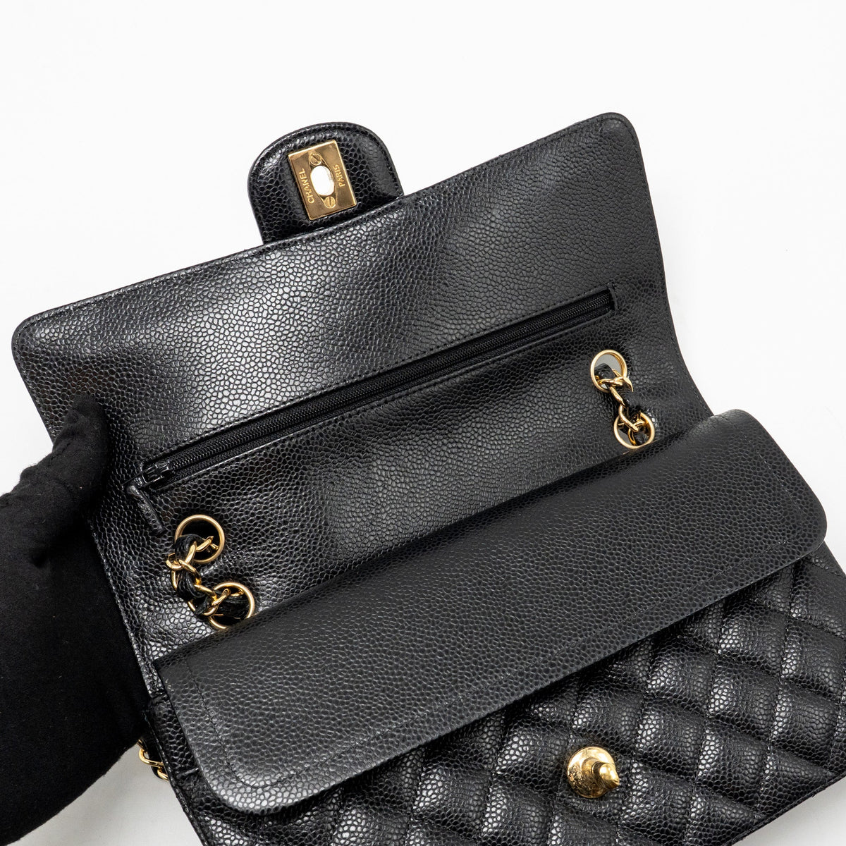 chanel-medium-classic-double-flap-bag-caviar-black-ghw-28