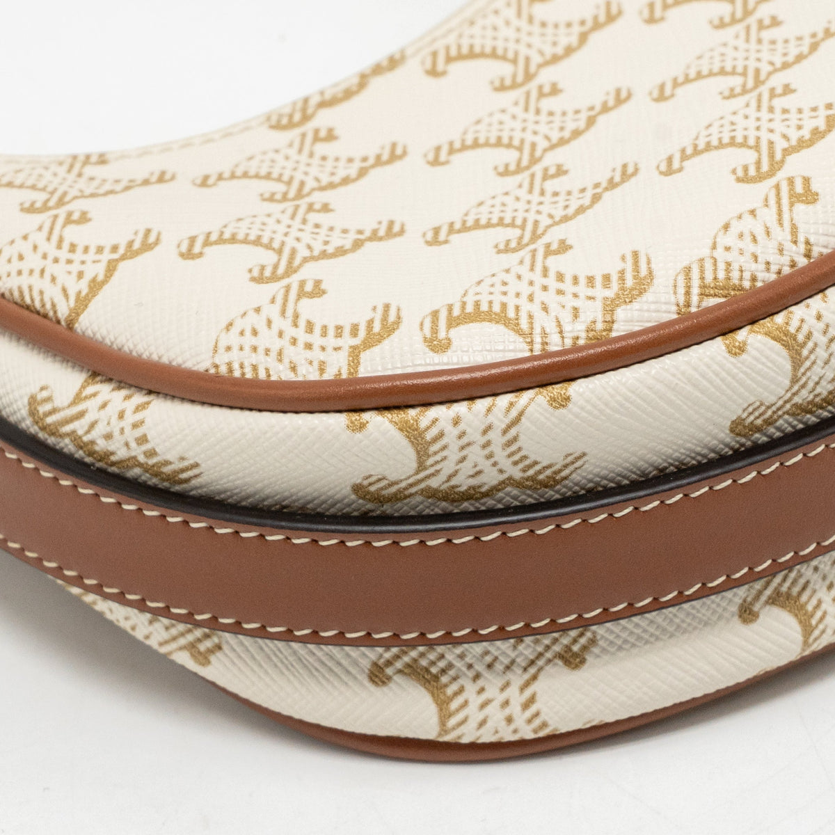 celine-mini-ava-bag-triomphe-canvas-calfskin-white-brown-ghw-1