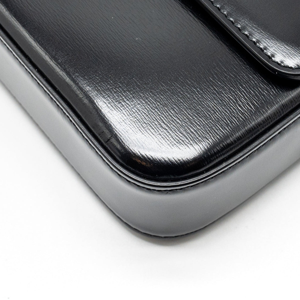 celine-triomphe-shoulder-bag-shiny-calfskin-black-ghw-1
