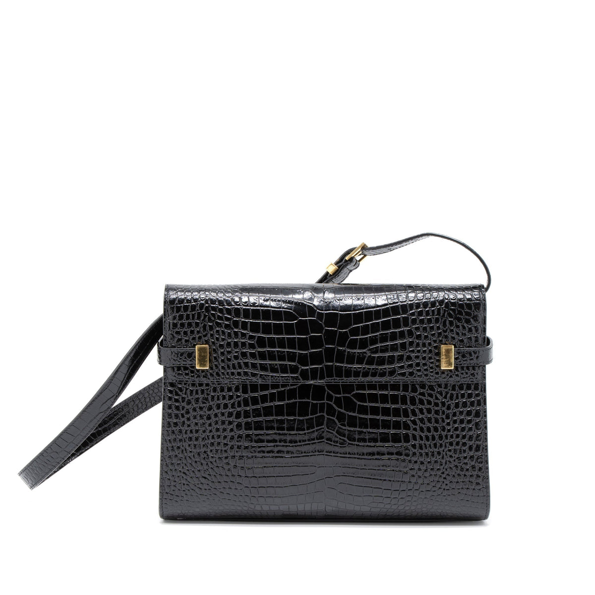 saint-laurent-manhattan-shoulder-bag-crocodile-embossed-black-ghw