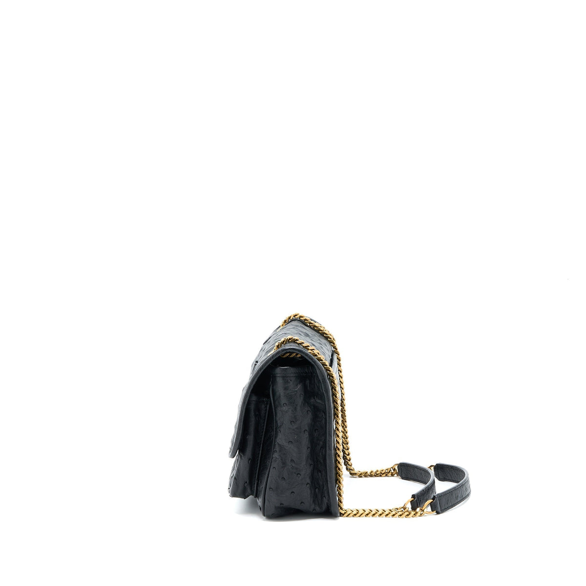 saint-laurent-niki-baby-ostrich-black-ghw