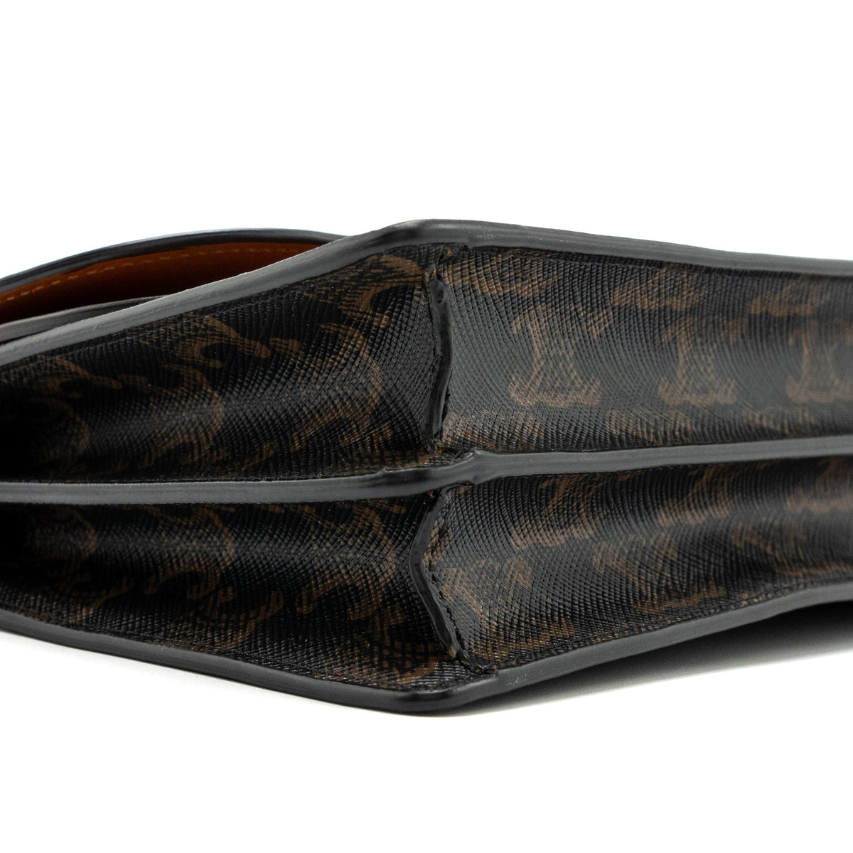 celine-wallet-on-strap-triomphe-canvas-lambskin-tan-ghw