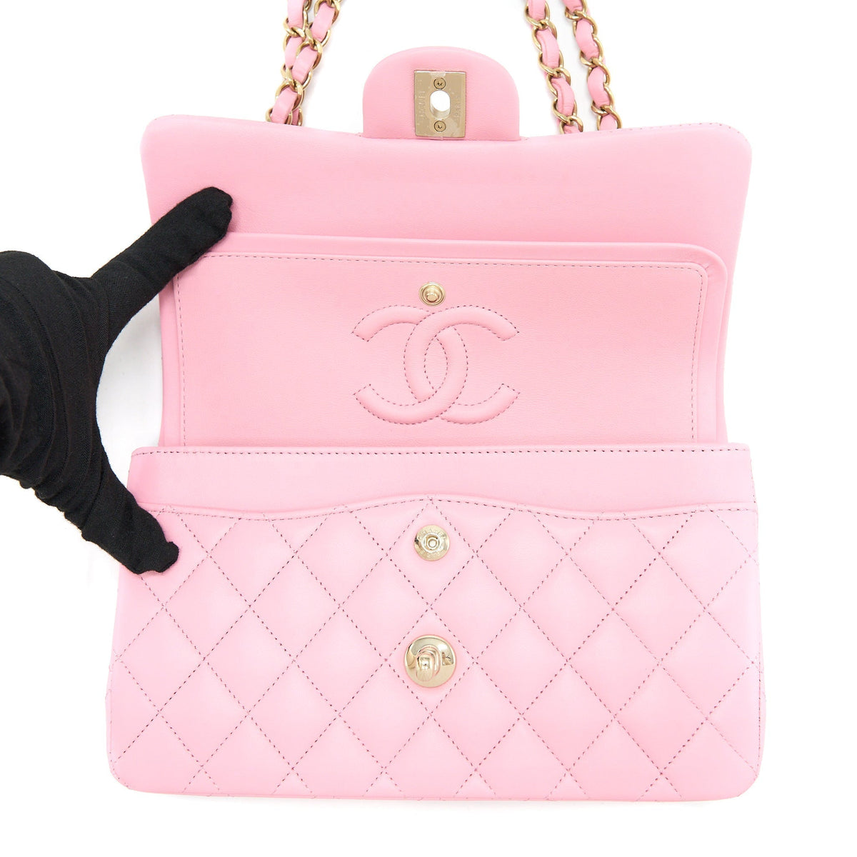 chanel-small-classic-flap-bag-lambskin-pink-lghw-microchip-1