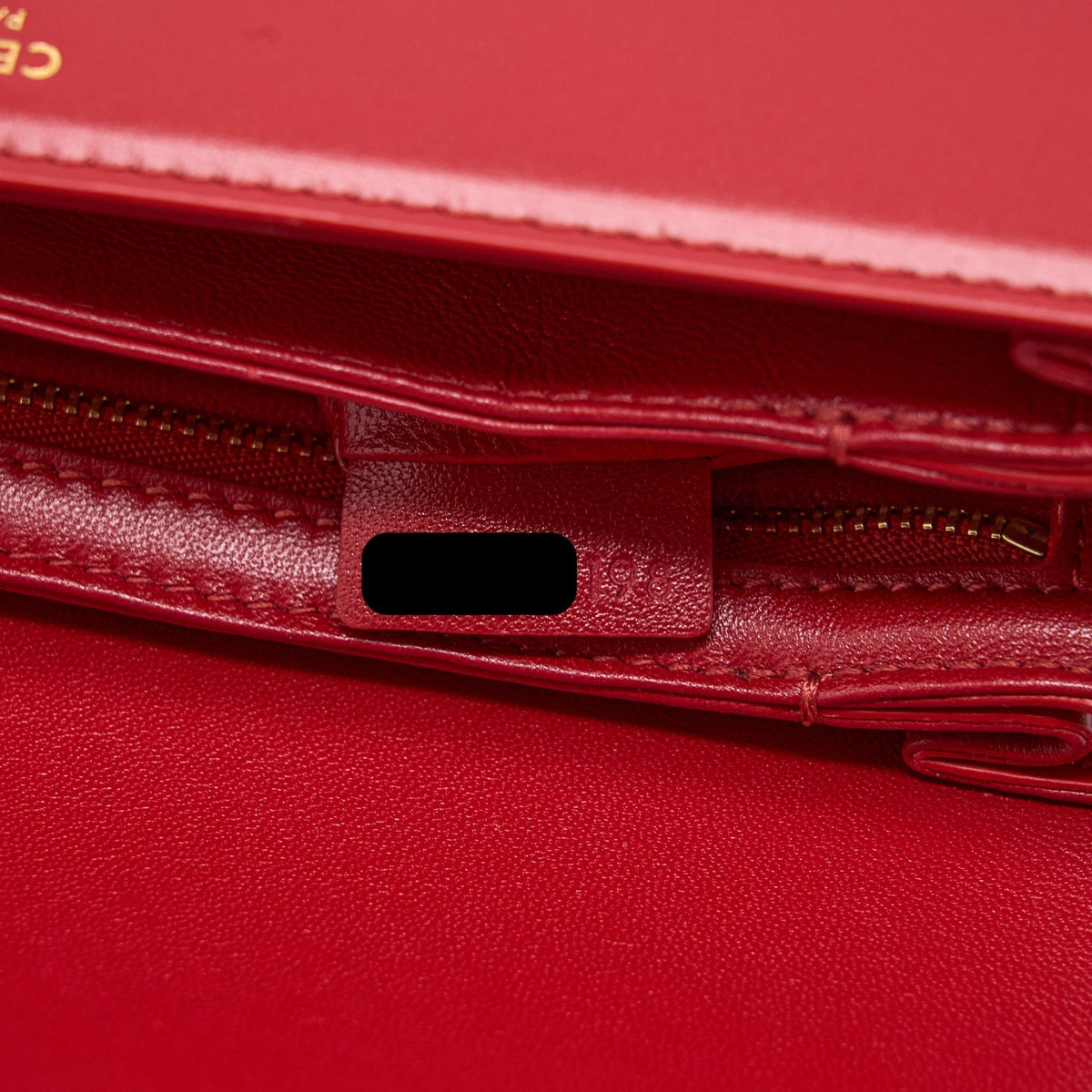 celine-medium-classique-triomphe-bag-shiny-calfskin-red-ghw