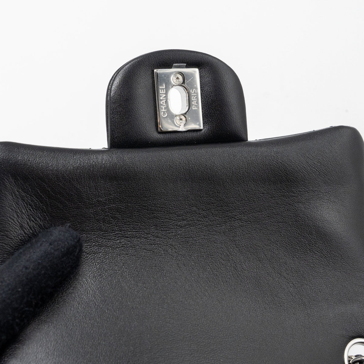 chanel-mini-square-flap-bag-lambskin-black-shw-microchip