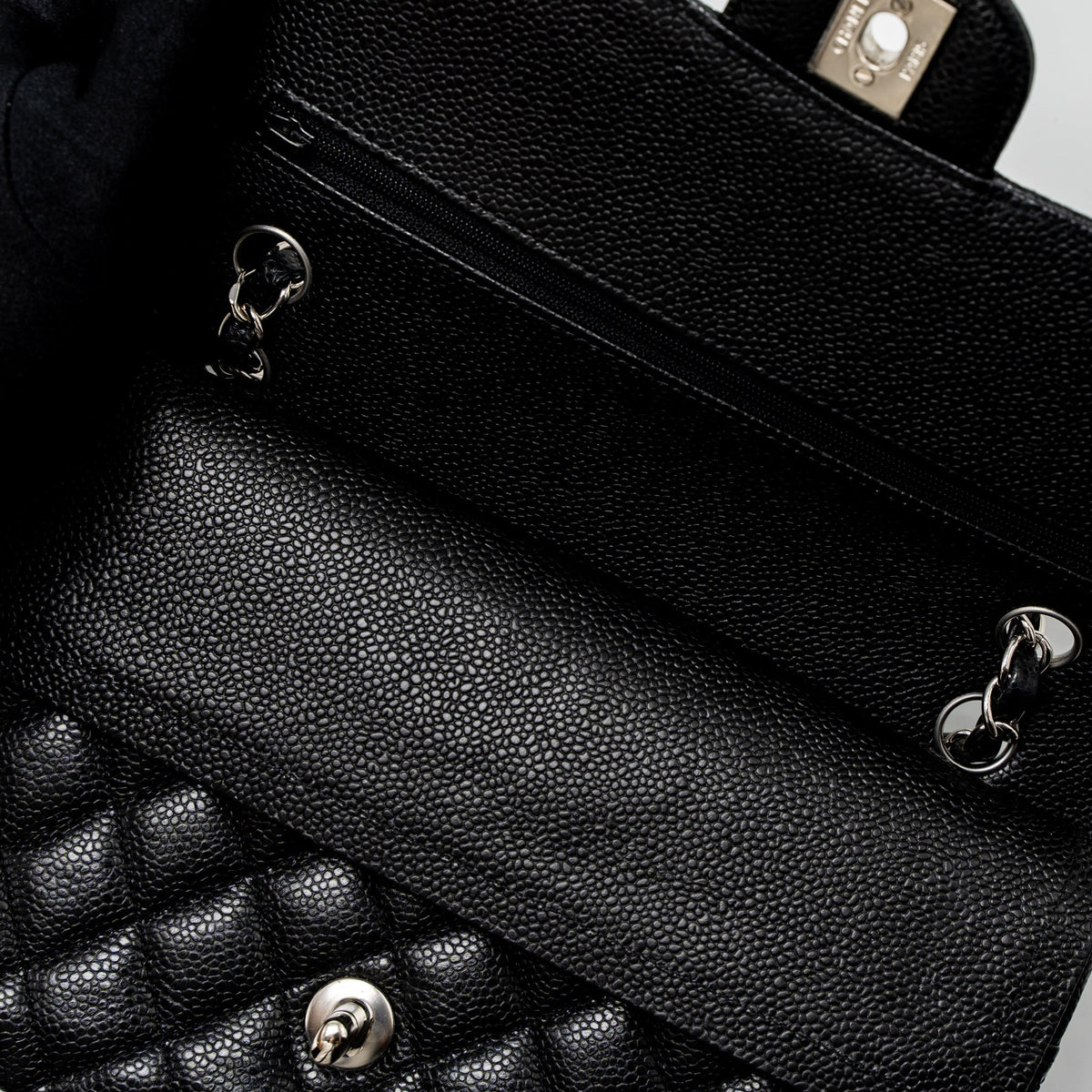 chanel-medium-classic-double-flap-bag-caviar-black-shw-2