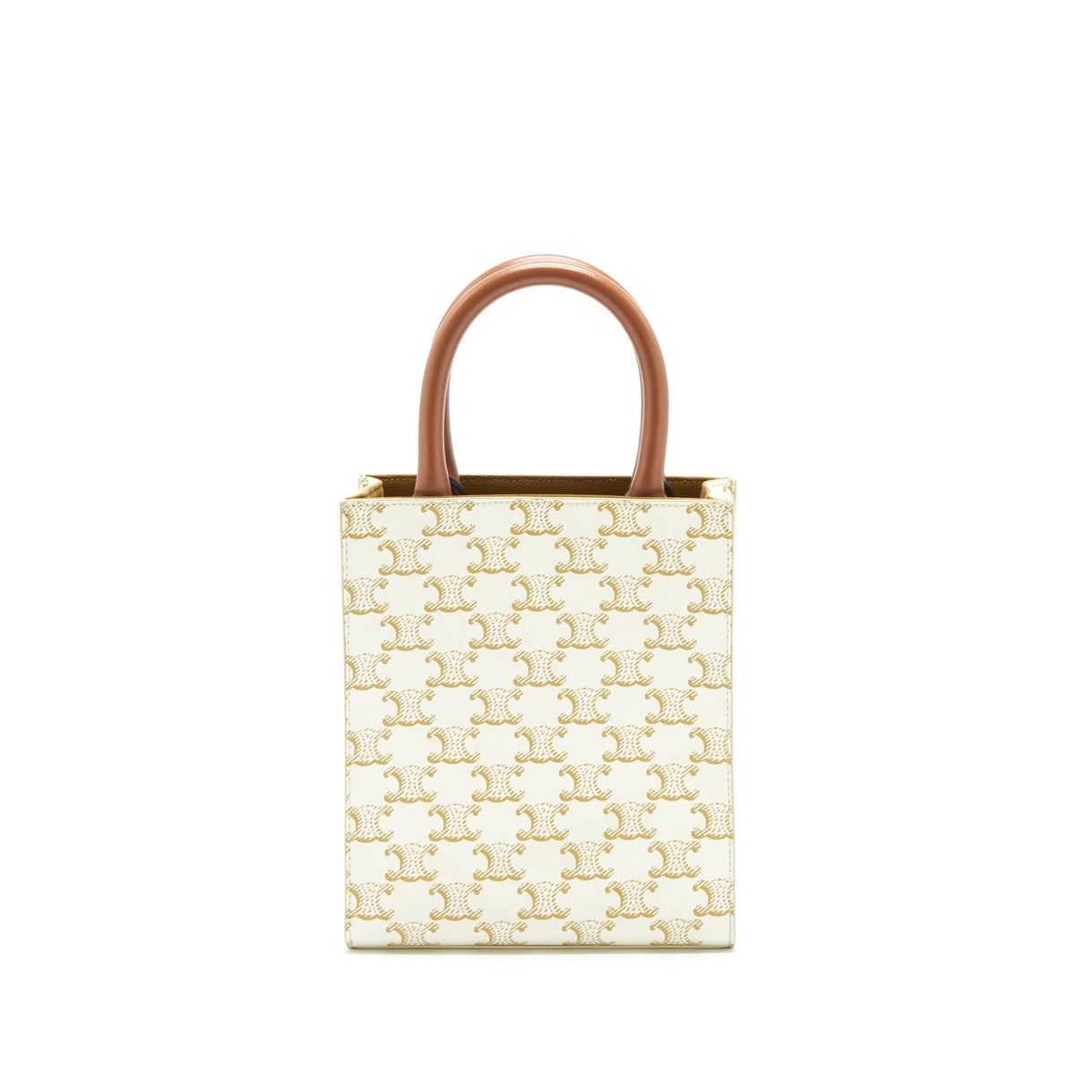 celine-mini-vertical-tote-cabas-triomphe-canvas-calfskin-white