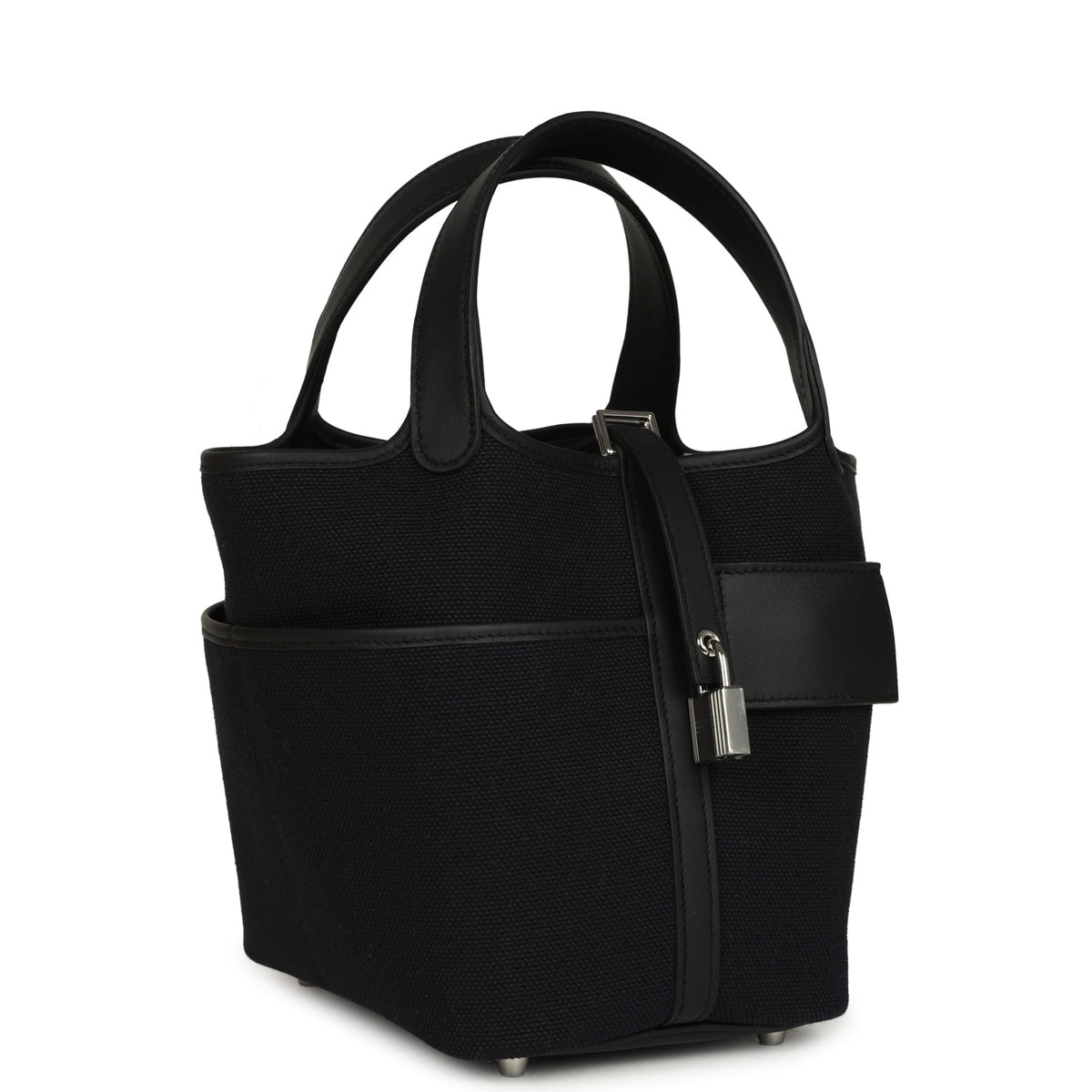 Hermes Picotin Cargo 18 Black Toile Goeland and Swift Palladium Hardware Bag