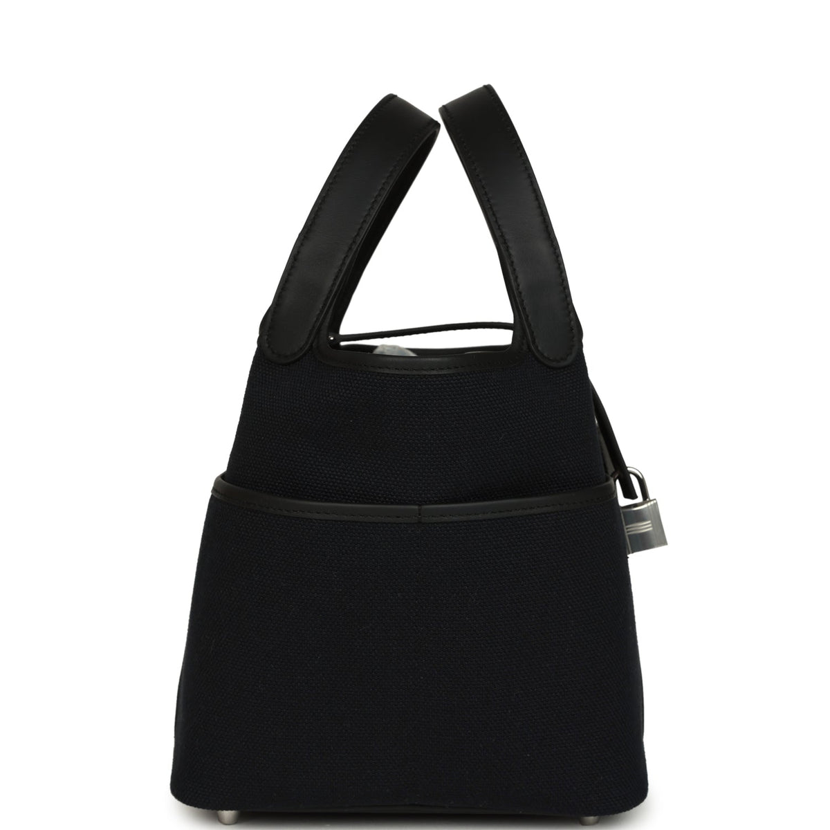 Hermes Picotin Cargo 18 Black Toile Goeland and Swift Palladium Hardware Bag
