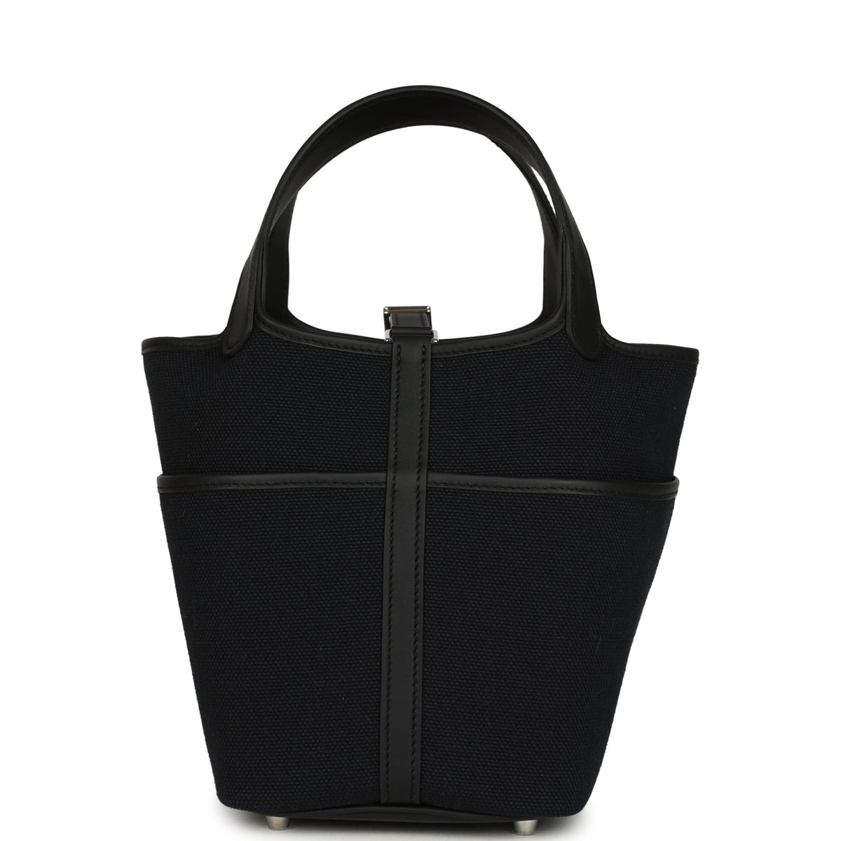 Hermes Picotin Cargo 18 Black Toile Goeland and Swift Palladium Hardware Bag