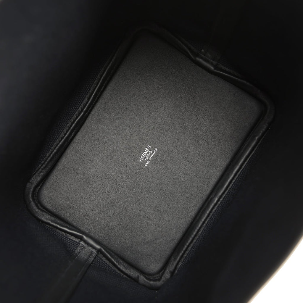 Hermes Picotin Cargo 18 Black Toile Goeland and Swift Palladium Hardware Bag