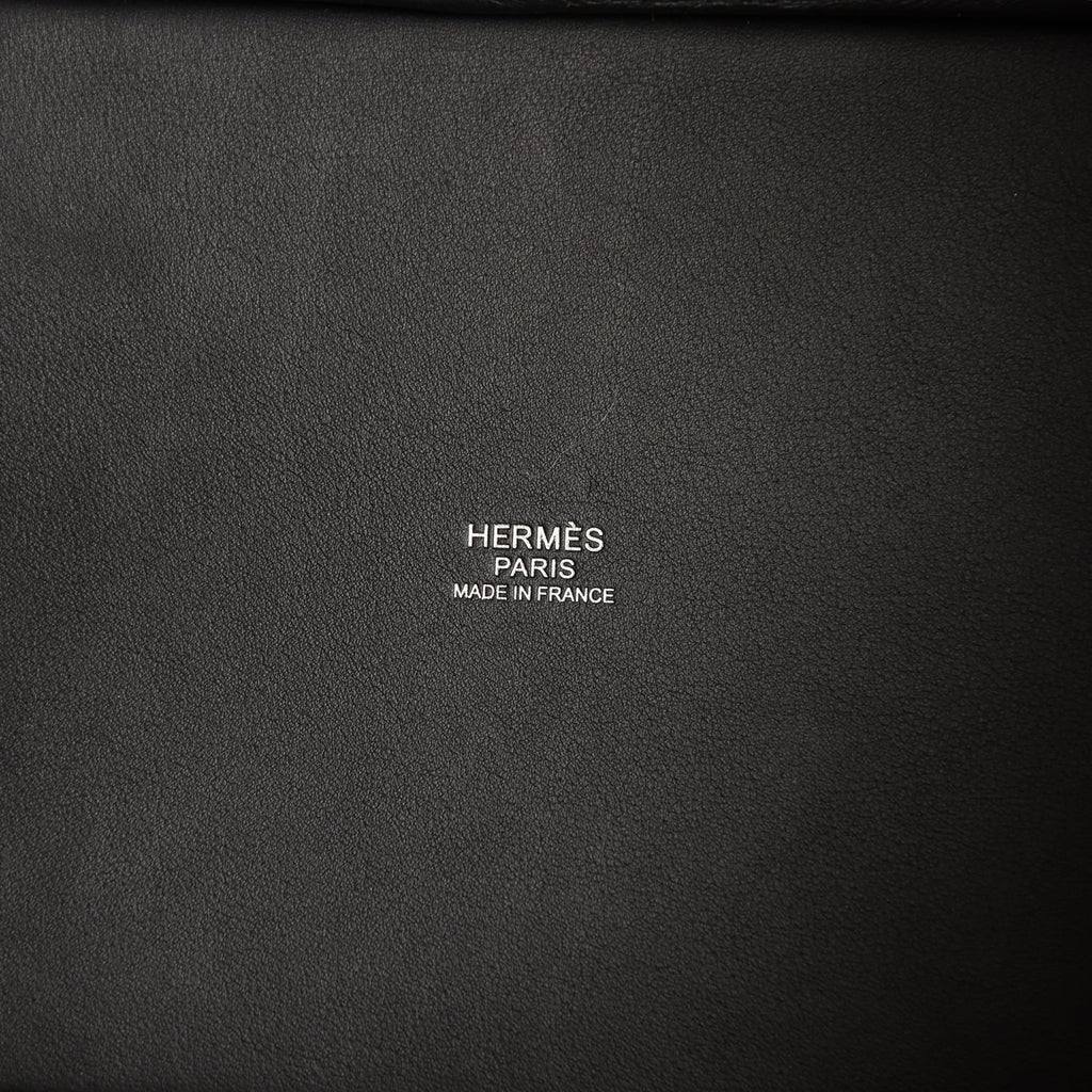 Hermes Picotin Cargo 18 Black Toile Goeland and Swift Palladium Hardware Bag