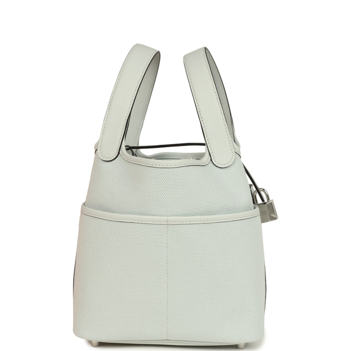 Hermes Picotin Cargo 18 Gris Platine Toile Canvas and Swift Palladium Hardware Bag
