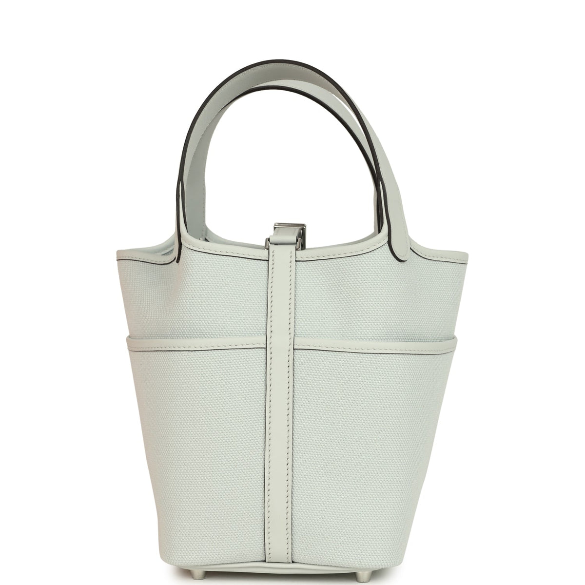 Hermes Picotin Cargo 18 Gris Platine Toile Canvas and Swift Palladium Hardware Bag