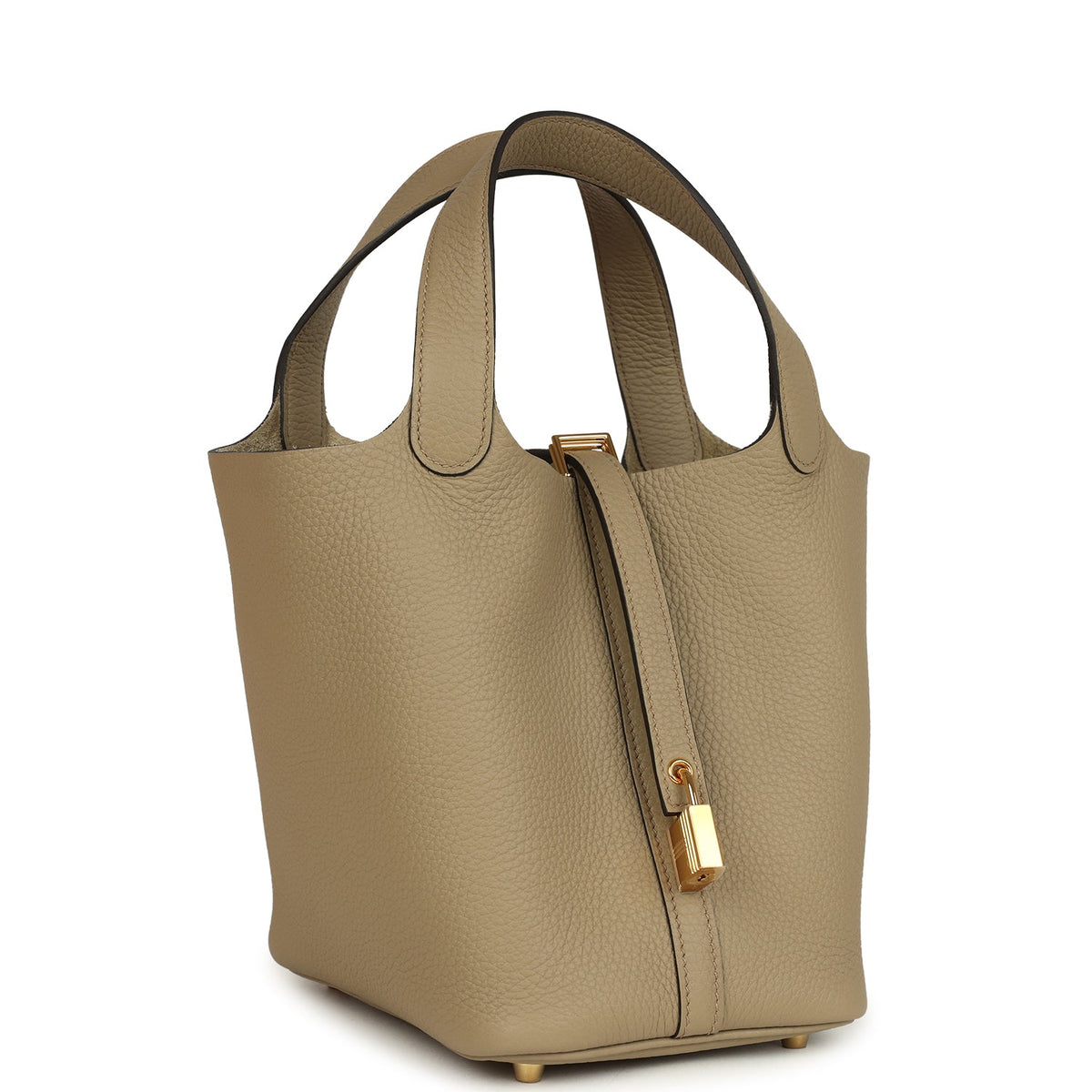 Hermes Picotin Lock 18 Beige Marfa Gold Hardware Bag