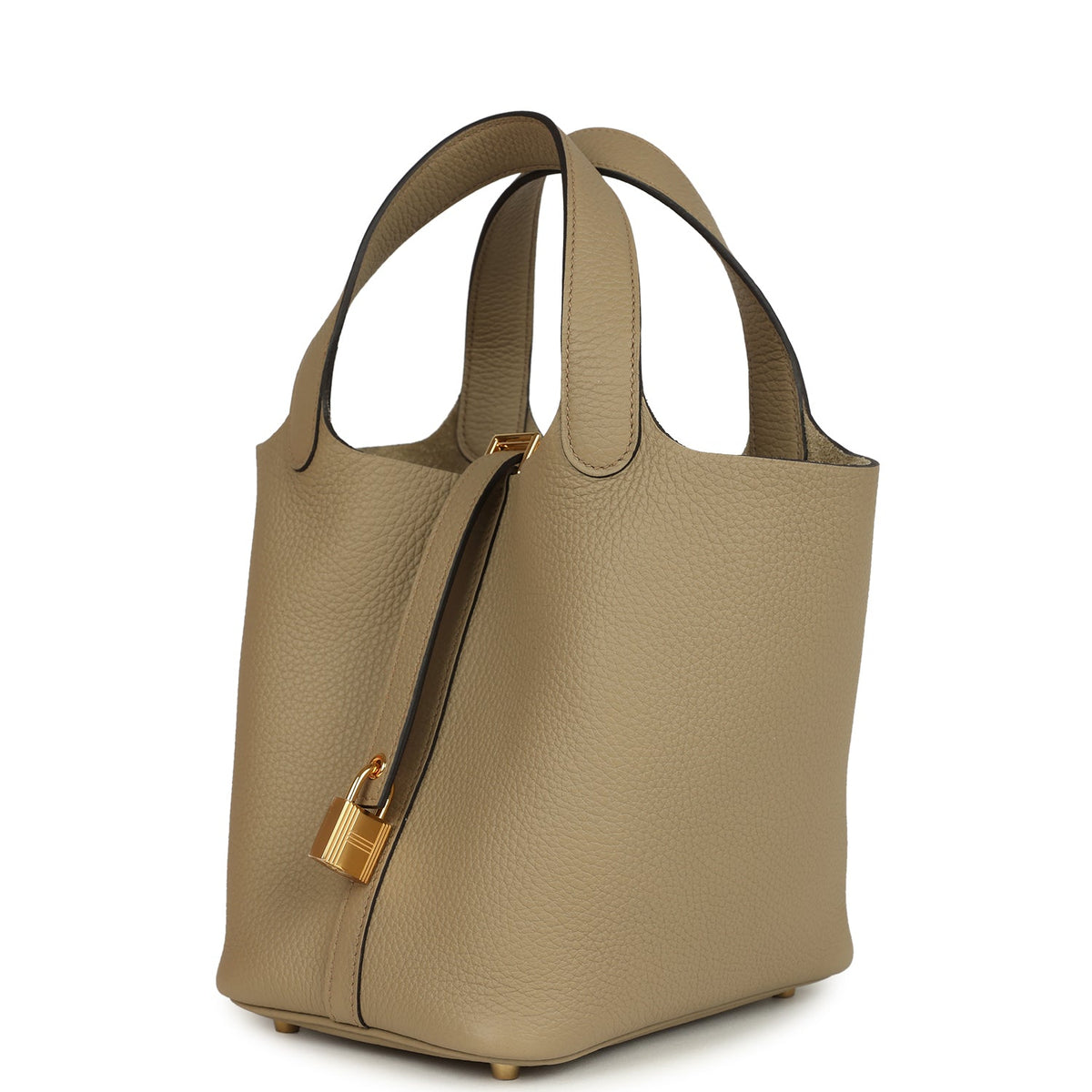 Hermes Picotin Lock 18 Beige Marfa Gold Hardware Bag