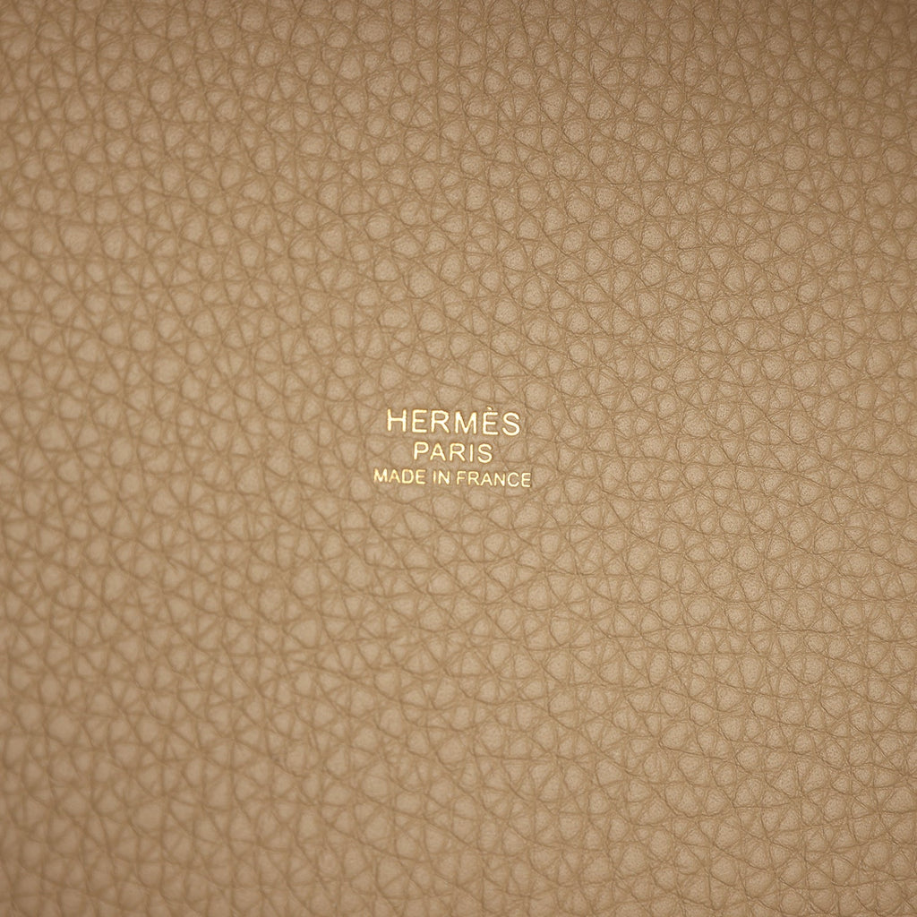 Hermes Picotin Lock 18 Beige Marfa Gold Hardware Bag