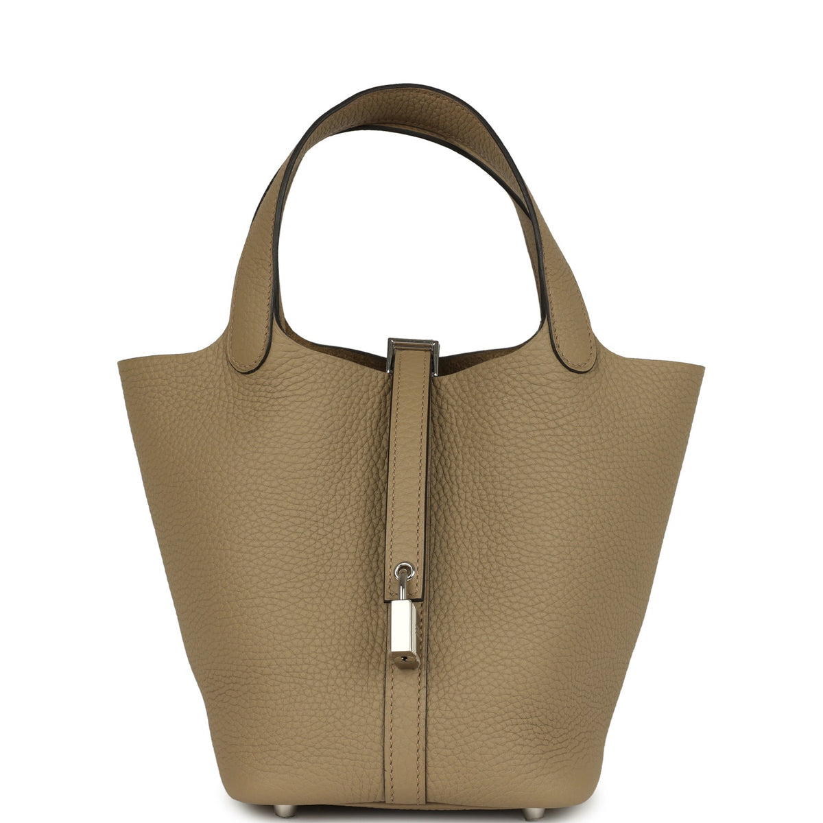 Hermes Picotin Lock 18 Beige Marfa Palladium Hardware Bag