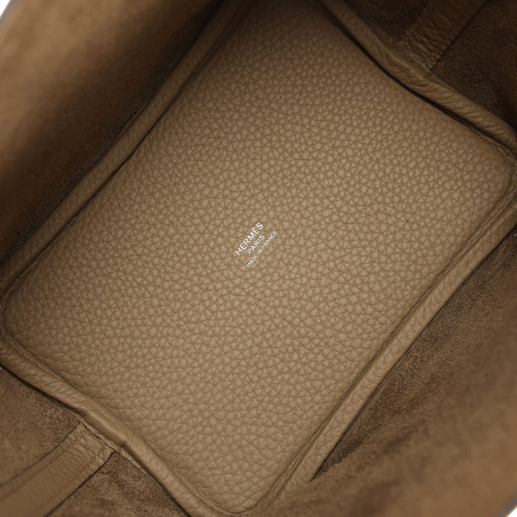 Hermes Picotin Lock 18 Beige Marfa Palladium Hardware Bag