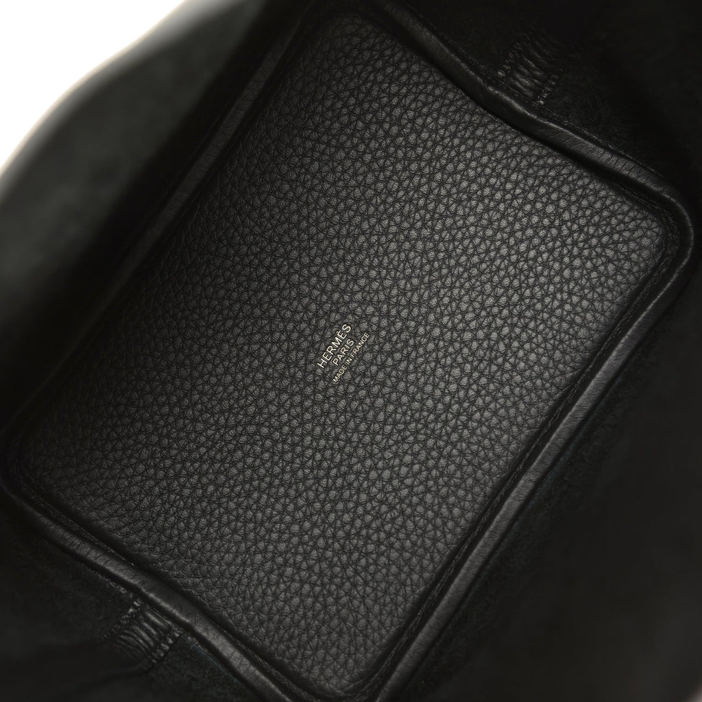Hermes Picotin Lock 18 Black Clemence Gold Hardware Bag