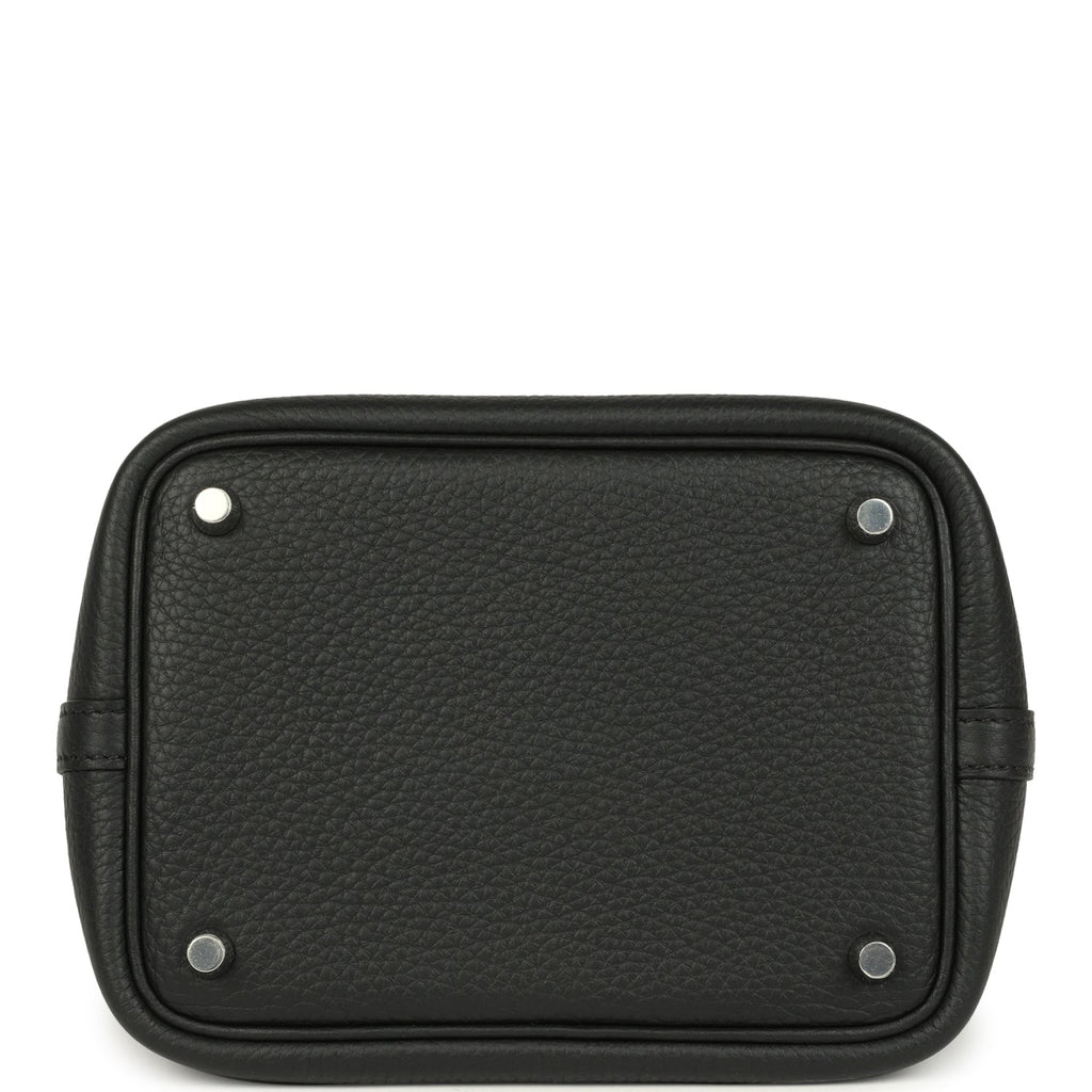 Hermes Picotin Lock 18 Black Clemence Palladium Hardware Bag
