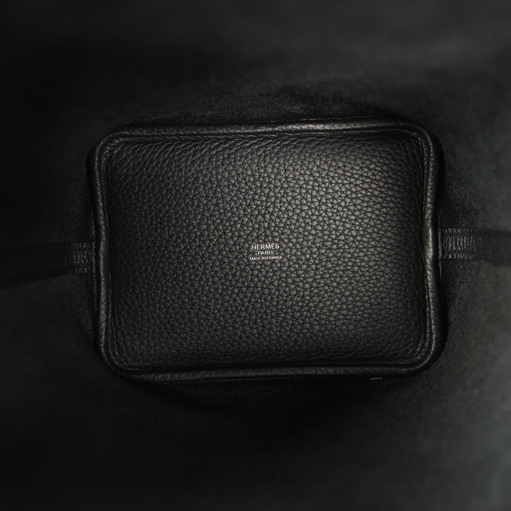 Hermes Picotin Lock 18 Black Clemence Palladium Hardware Bag