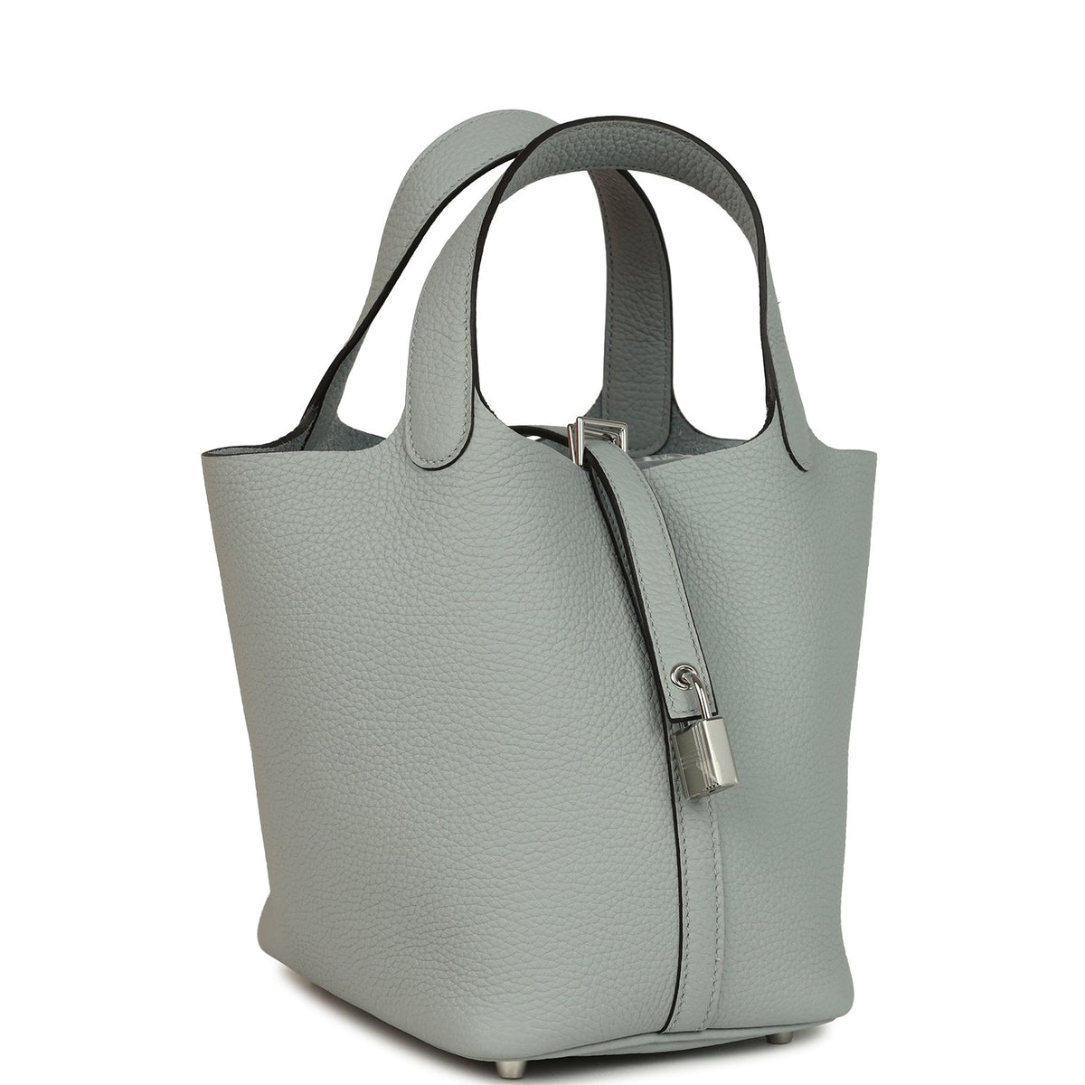 Hermes Picotin Lock 18 Bleu Glacier Palladium Hardware Bag