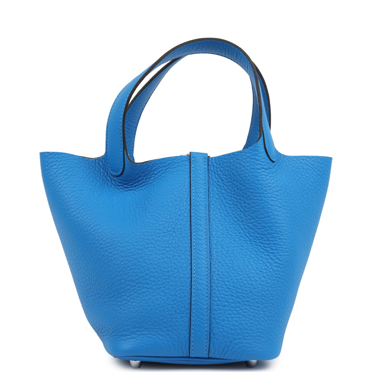 Hermes Picotin Lock 18 Bleu Hydra Palladium Hardware Bag