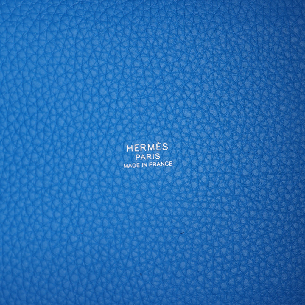 Hermes Picotin Lock 18 Bleu Hydra Palladium Hardware Bag