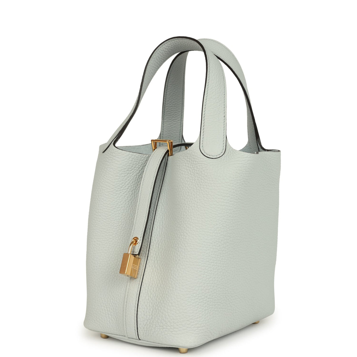 Hermes Picotin Lock 18 Bleu Pale Gold Hardware Bag