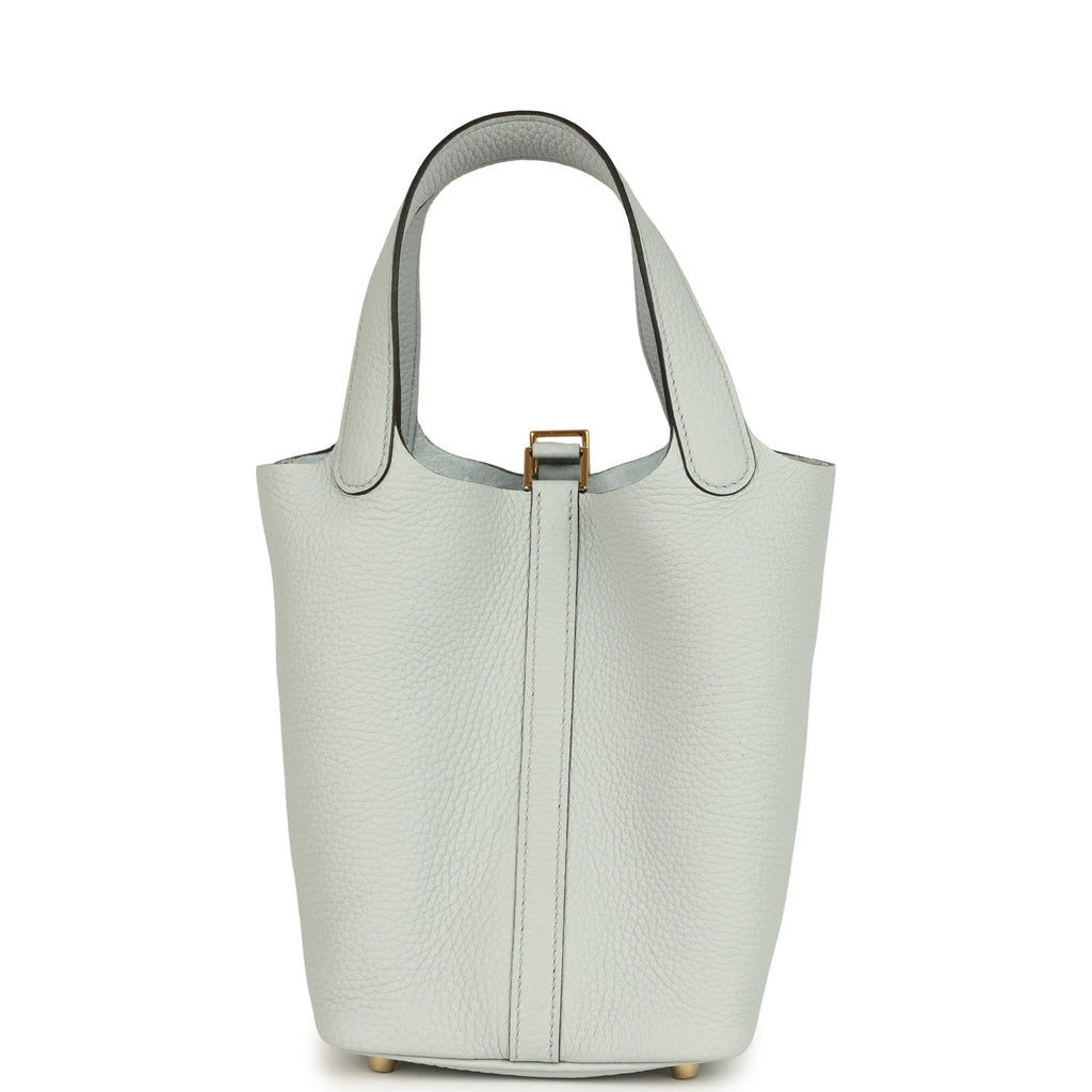Hermes Picotin Lock 18 Bleu Pale Gold Hardware Bag