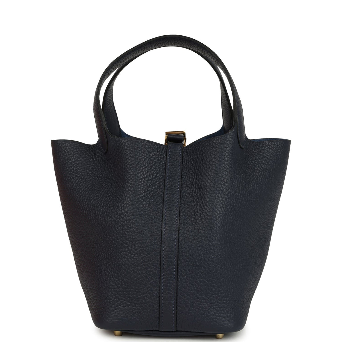 Hermes Picotin Lock 18 Bleu Tie Permabrass Hardware Bag