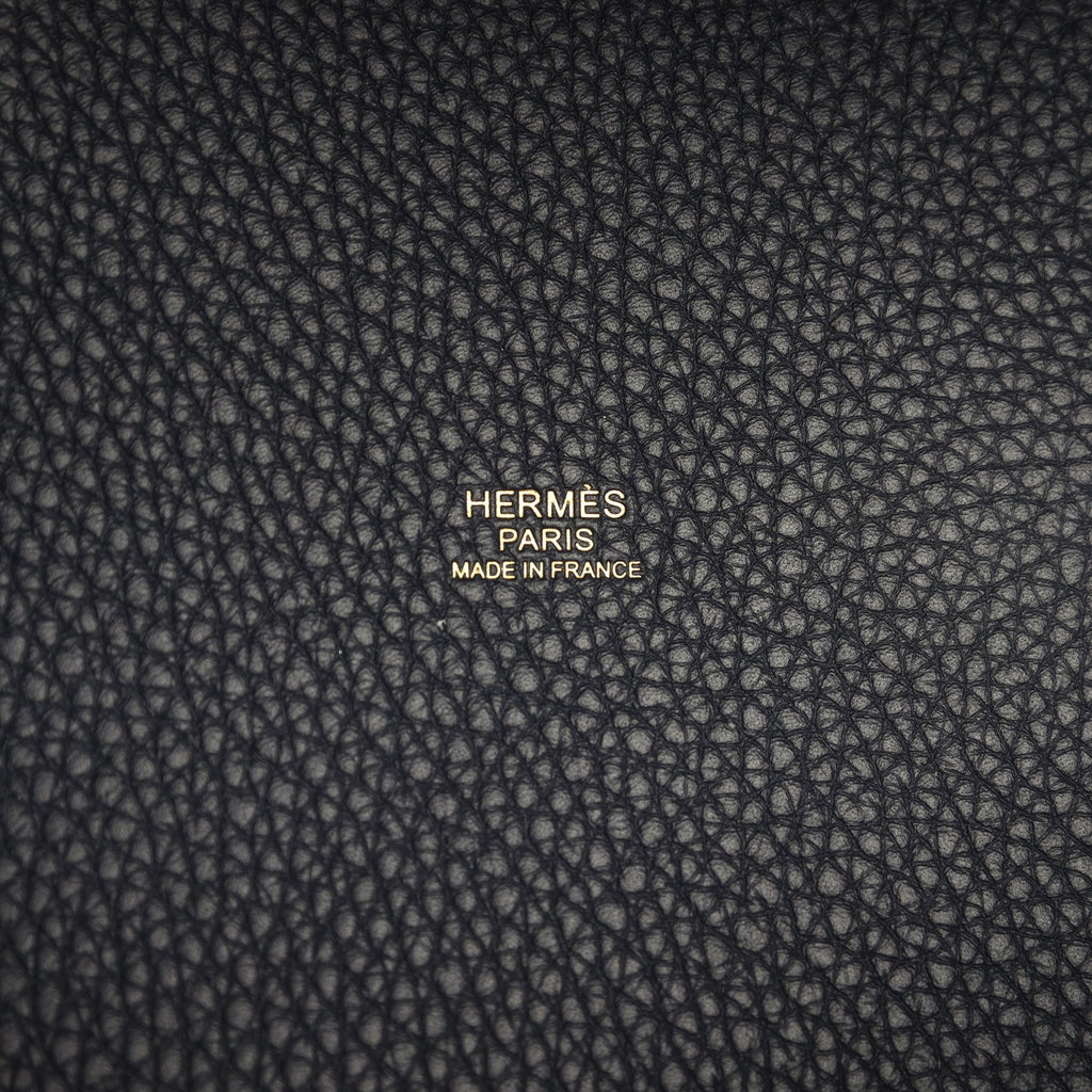 Hermes Picotin Lock 18 Bleu Tie Permabrass Hardware Bag