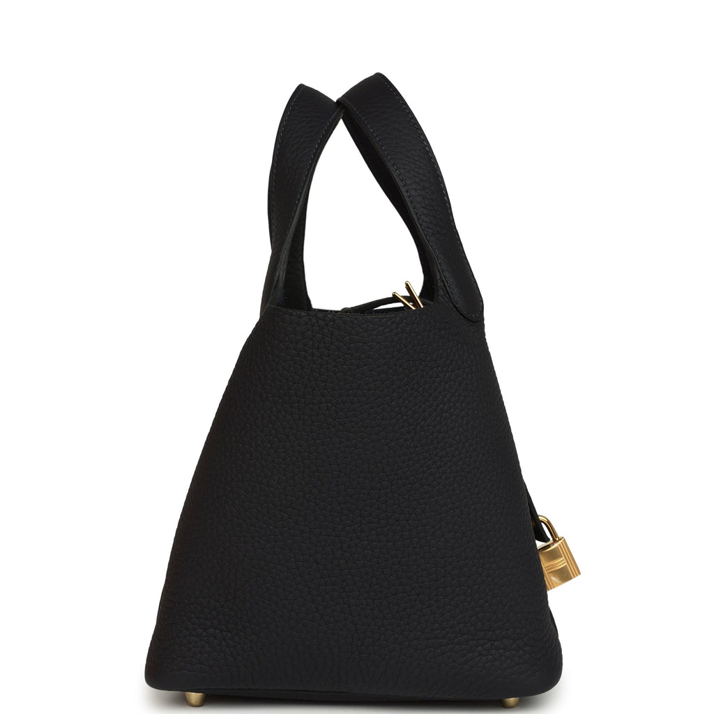 Hermes Picotin Lock 18 Caban Clemence Gold Hardware Bag
