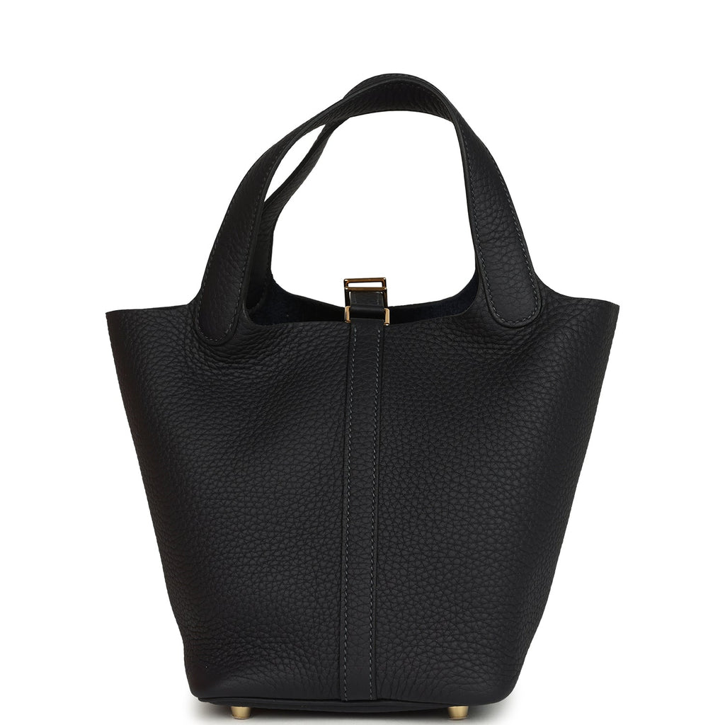 Hermes Picotin Lock 18 Caban Clemence Gold Hardware Bag