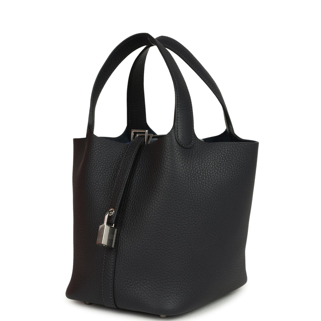 Hermes Picotin Lock 18 Caban Palladium Hardware Bag