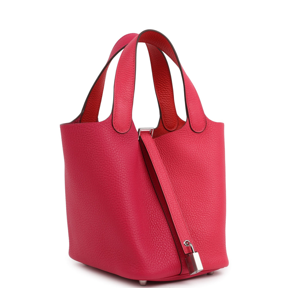 Hermes Picotin Lock 18 Casaque Rose Extreme and Rose Mexico Palladium Hardware Bag