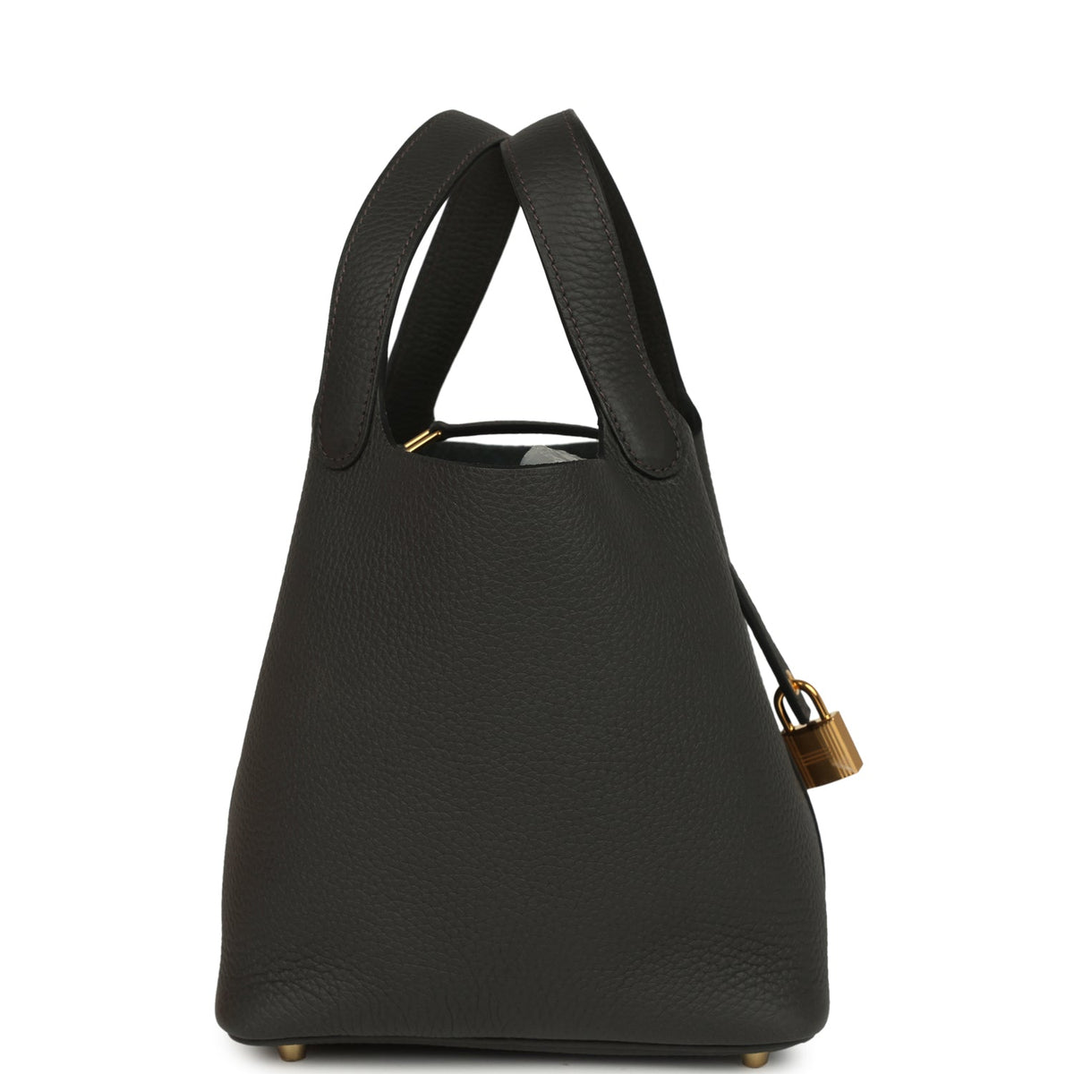 Hermes Picotin Lock 18 Dark Bronze Gold Hardware Bag