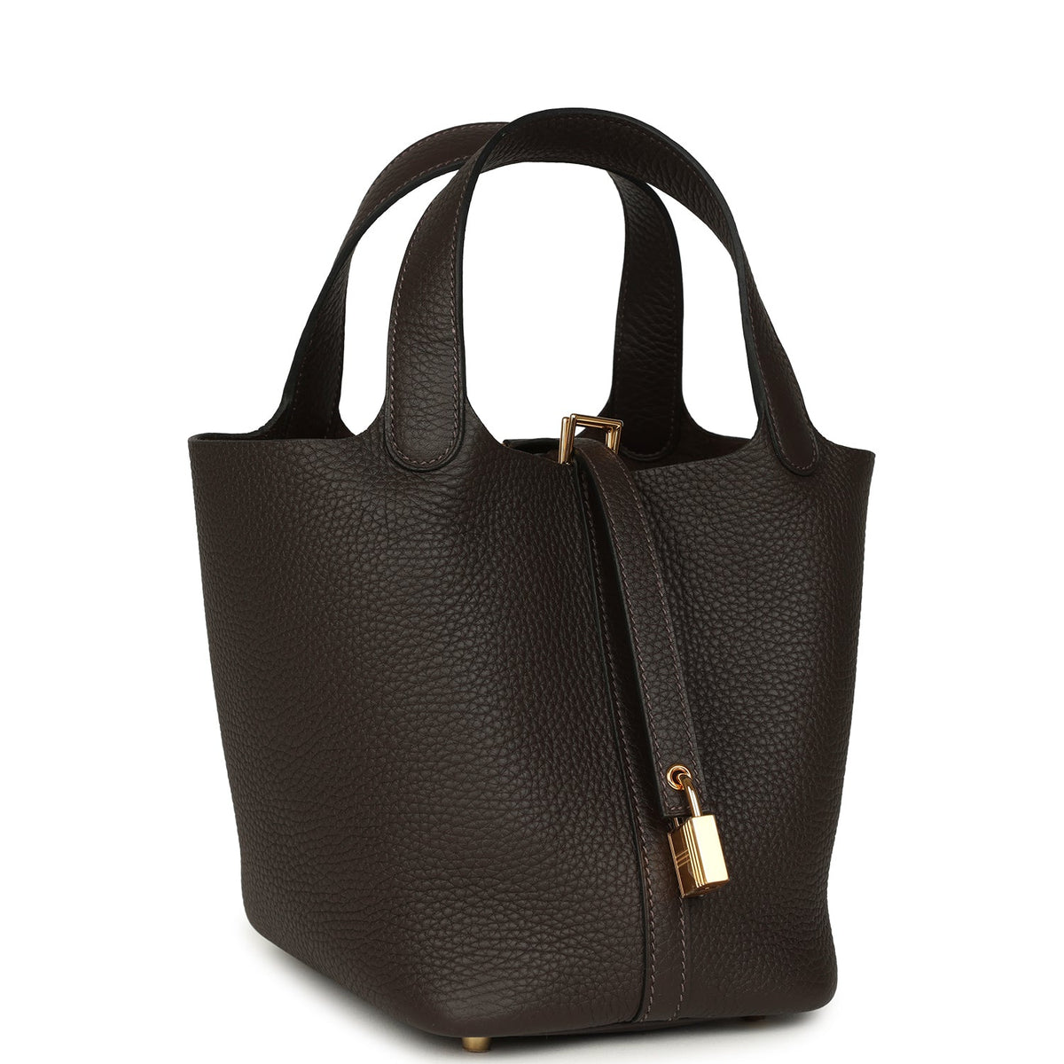 Hermes Picotin Lock 18 Ebene Gold Hardware Bag
