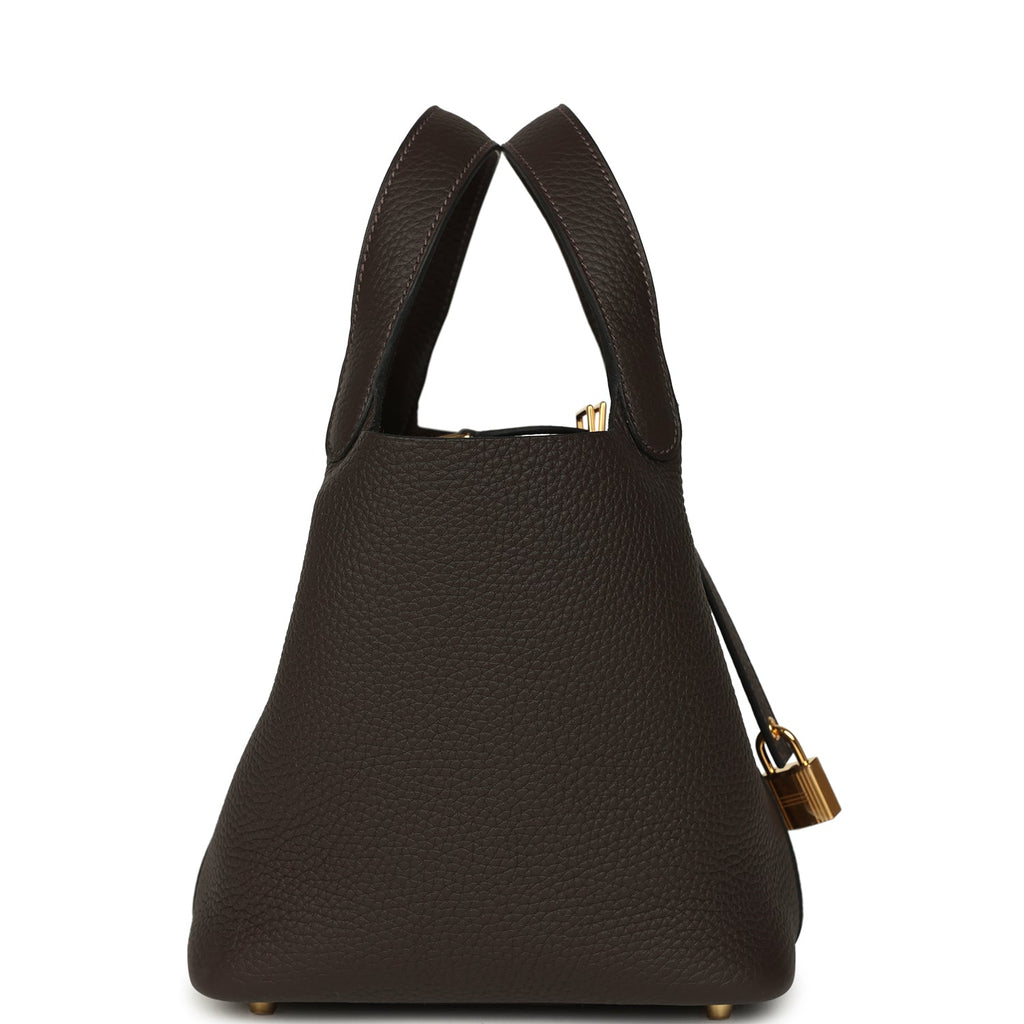 Hermes Picotin Lock 18 Ebene Gold Hardware Bag