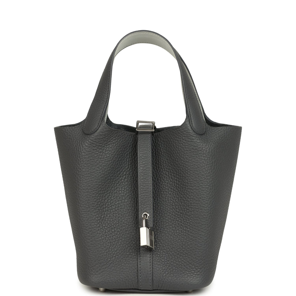Hermes Picotin Lock 18 Eclat Ardoise Clemence and Gris Pantin Swift Palladium Hardware Bag