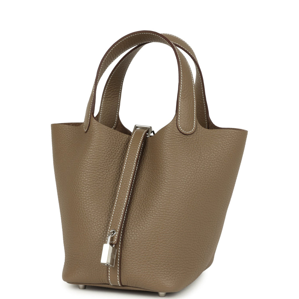 Hermes Picotin Lock 18 Etoupe Palladium Hardware Bag