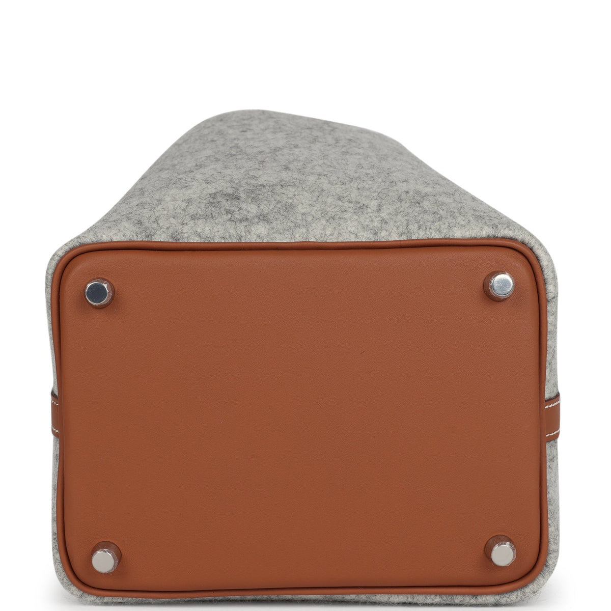 Hermes Picotin Lock 18 Gris Clair Feutre and Gold Swift Palladium Hardware Bag