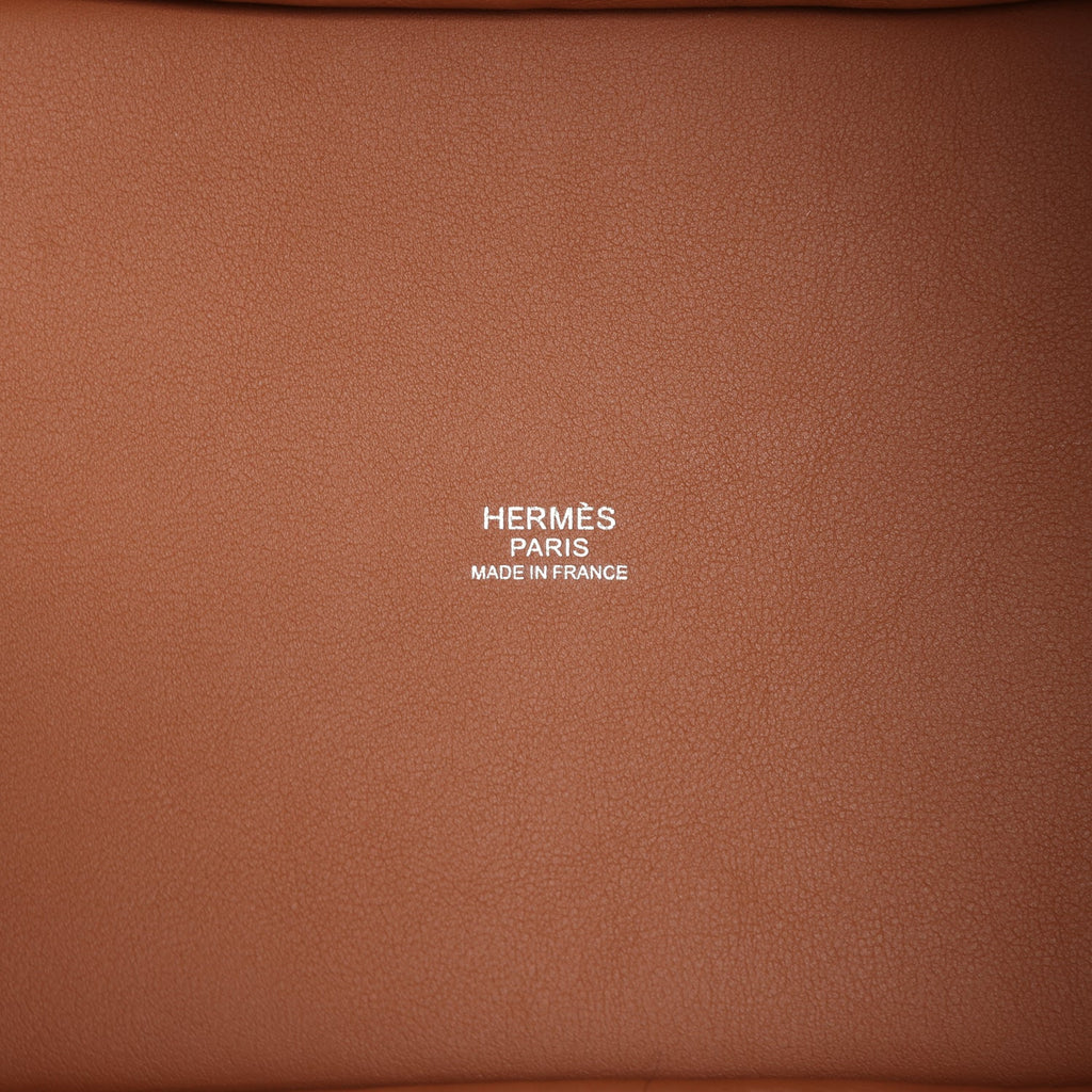 Hermes Picotin Lock 18 Gris Clair Feutre and Gold Swift Palladium Hardware Bag