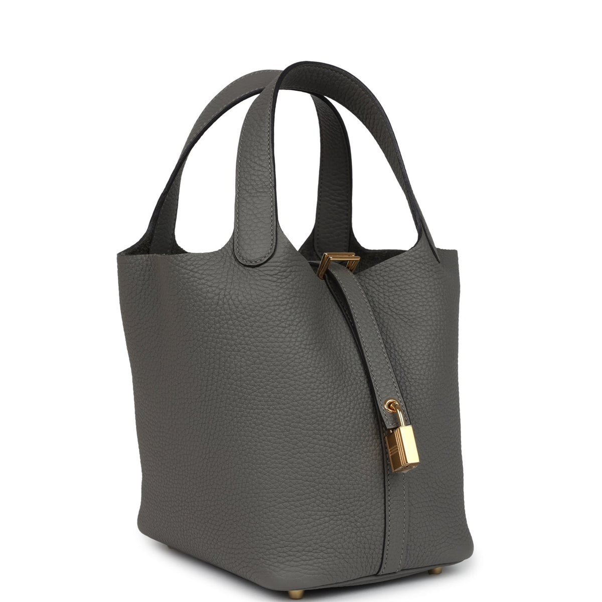 Hermes Picotin Lock 18 Gris Meyer Gold Hardware Bag