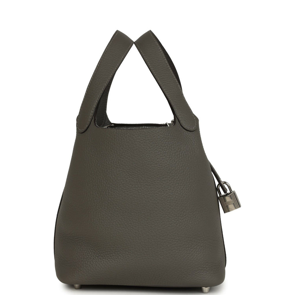 Hermes Picotin Lock 18 Gris Meyer Palladium Hardware Bag