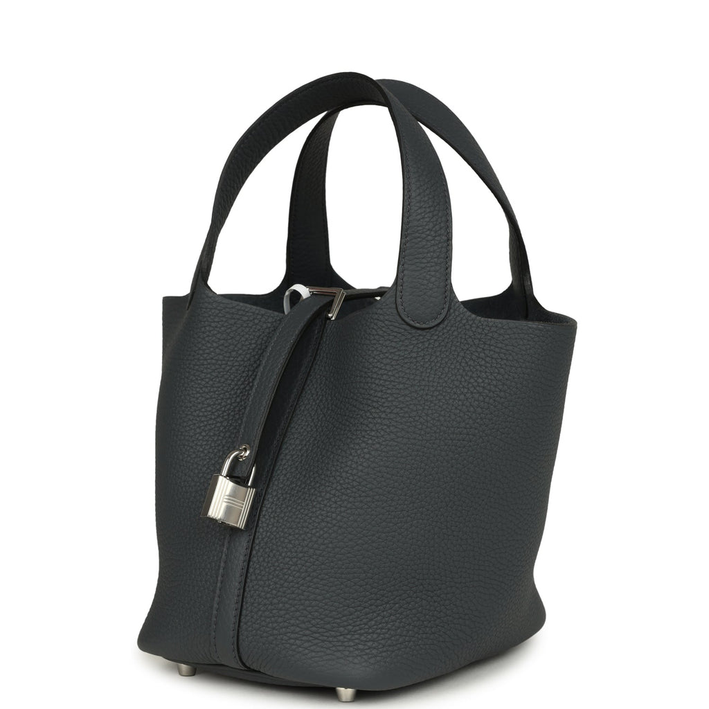 Hermes Picotin Lock 18 Gris Misty Palladium Hardware Bag