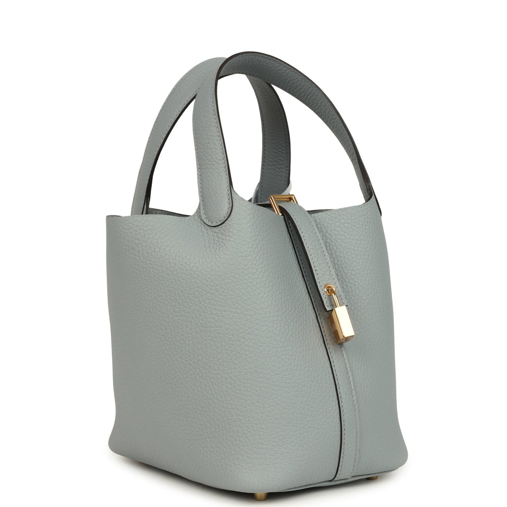 Hermes Picotin Lock 18 Gris Pantin Gold Hardware Bag