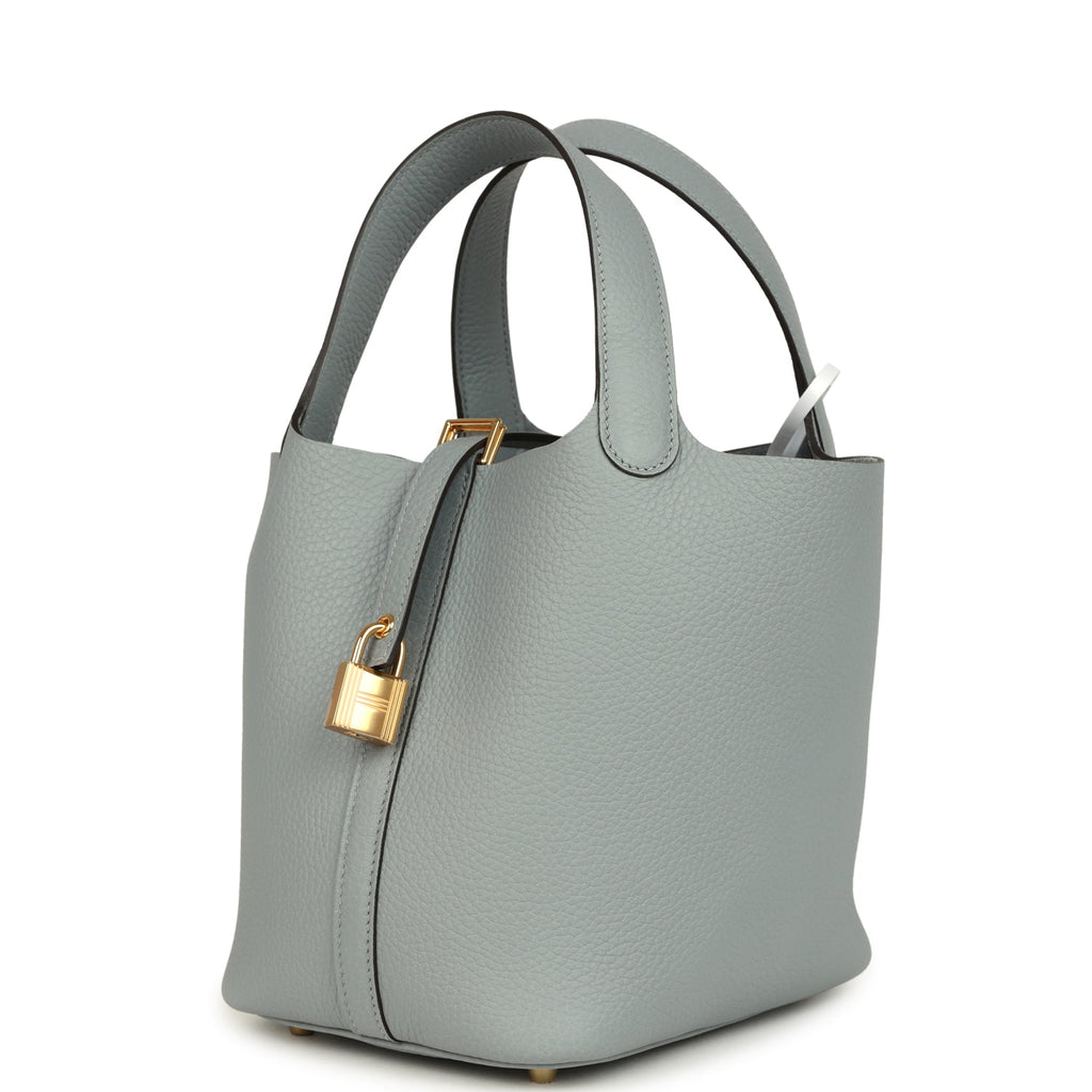Hermes Picotin Lock 18 Gris Pantin Gold Hardware Bag