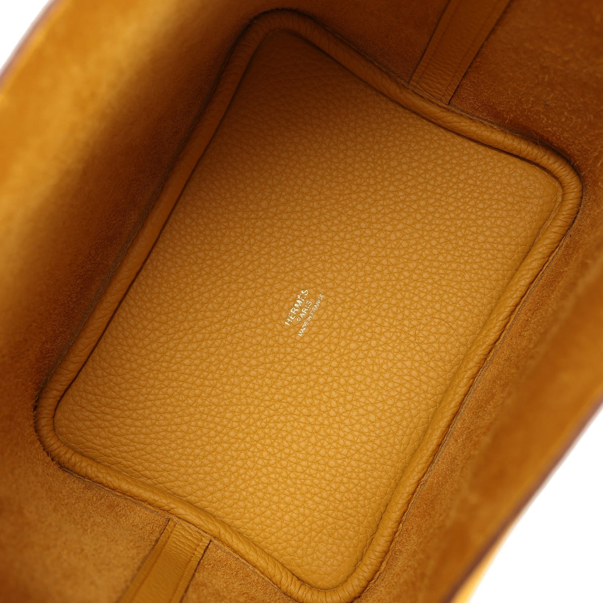 Hermes Picotin Lock 18 Jaune Ambre Clemence Gold Hardware Bag